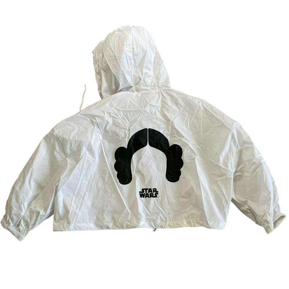 ZARA Star Wars Full Zip Hooded‎ Jacket White Women's S-M